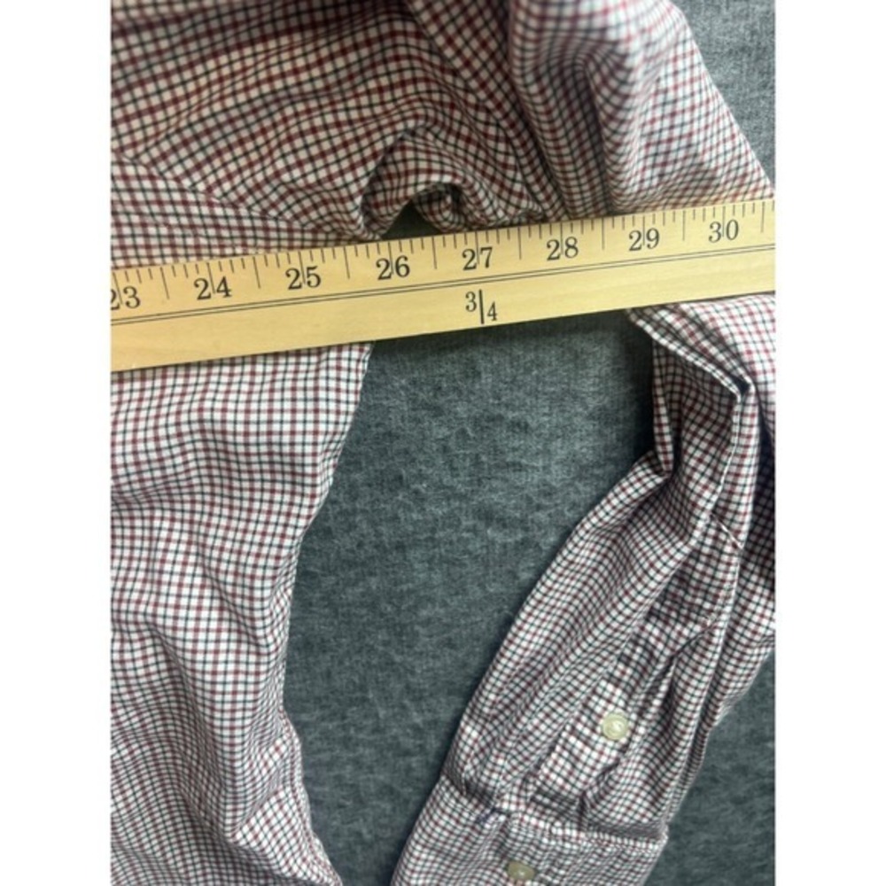 Ralph Lauren Classic Fit L/S Shirt Button Down Men's Sz XL TG Green, Red & White - Picture 5 of 8